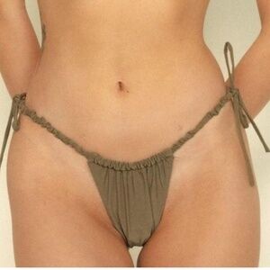 NWT Montce Khaki  Brasil (Scrunch) Bikini Bottom